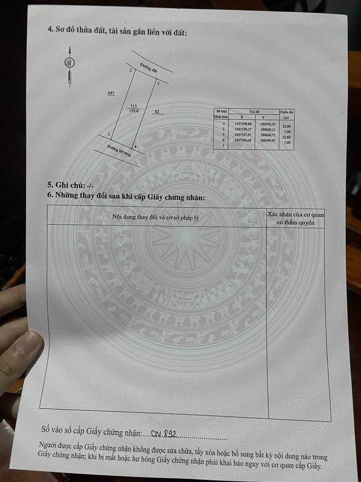 Đất thổ cư Hòa Tân Đông 161m² giá thỏa thuận - Gần chợ, sổ hồng chính chủ!