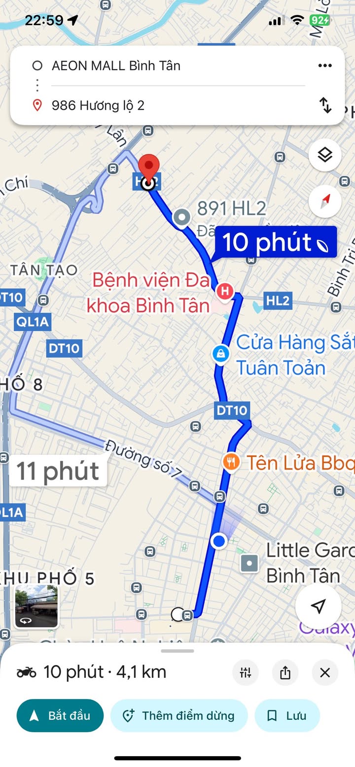 Đất hẻm xe hơi Hương Lộ 2, Bình Tân - 1000m² thổ cư - Đầu tư sinh lời ngay!