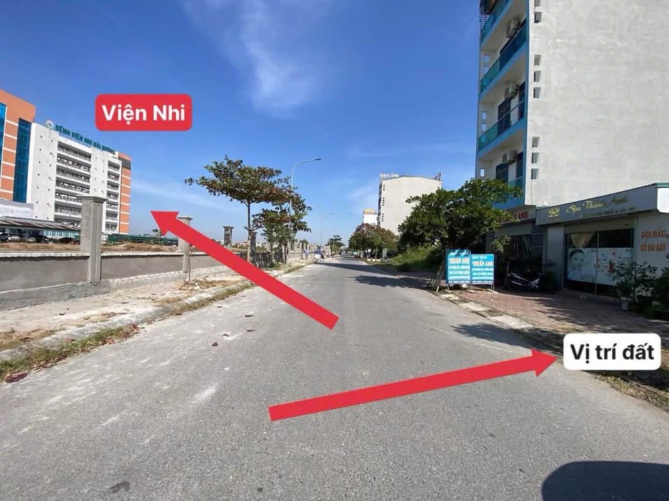 Đất Viện Nhi Hải Dương 70m² giá 5 triệu/m² - Sổ hồng chính chủ, vị trí đắc địa!