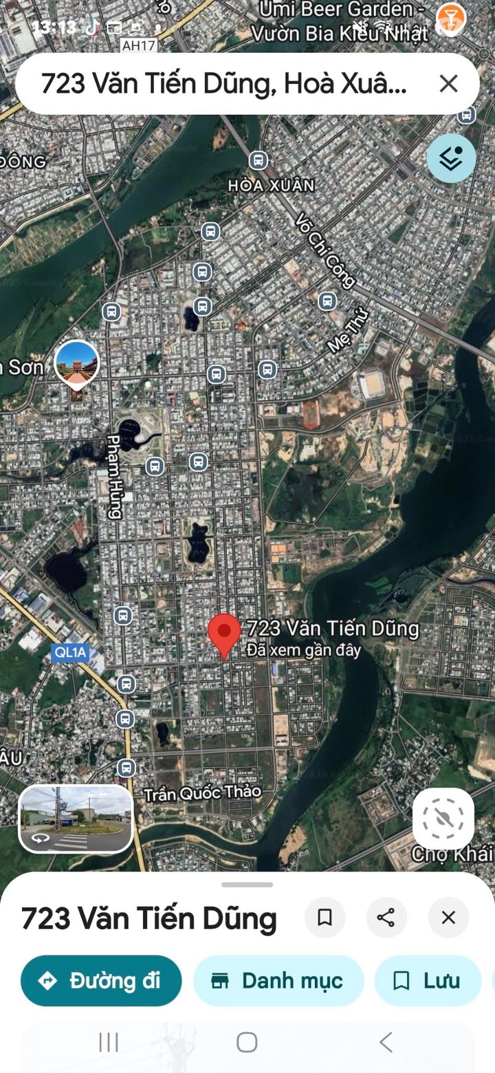 Đất nền 100m² tại 723 Văn Tiến Dũng, Hòa Xuân - Cơ hội đầu tư tuyệt vời chỉ 6.19 tỷ!