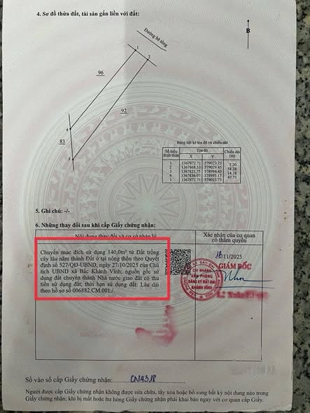 Đất thổ cư Khánh Đông 451,8m² giá chỉ 499 triệu - Cơ hội đầu tư tuyệt vời!