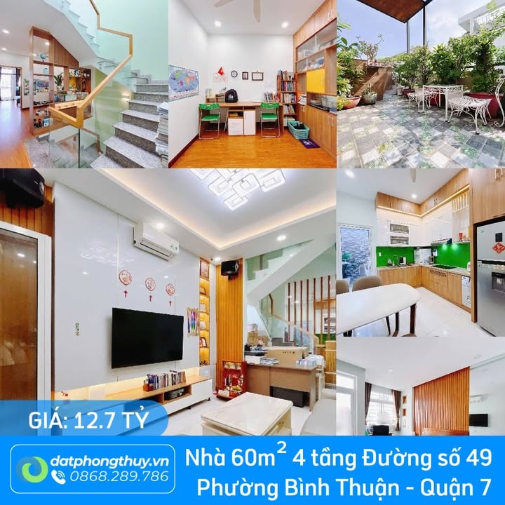 Nhà 3 tầng đường Số 49, Bình Thuận, Quận 7, 60m² giá 12.7 tỷ - Thiết kế hiện đại, không gian sống thoáng đãng!
