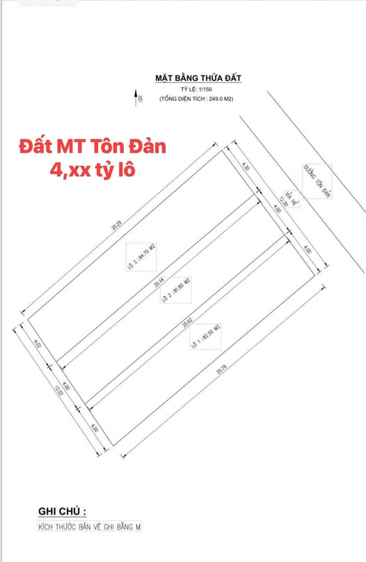 Đất nền mặt tiền đường Tôn Đản Sát, An Khê, 80m² giá 4 tỷ - Đầu tư sinh lời ngay!