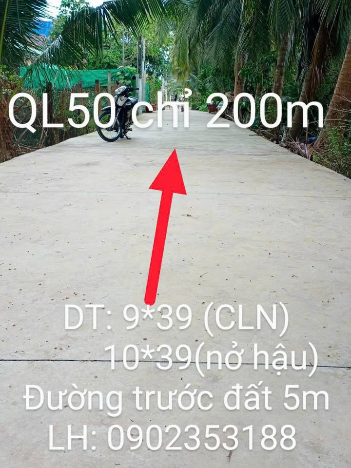 Đất nền Tân Mỹ Chánh, Mỹ Tho 195m² giá 850 triệu - Cơ hội đầu tư tuyệt vời!