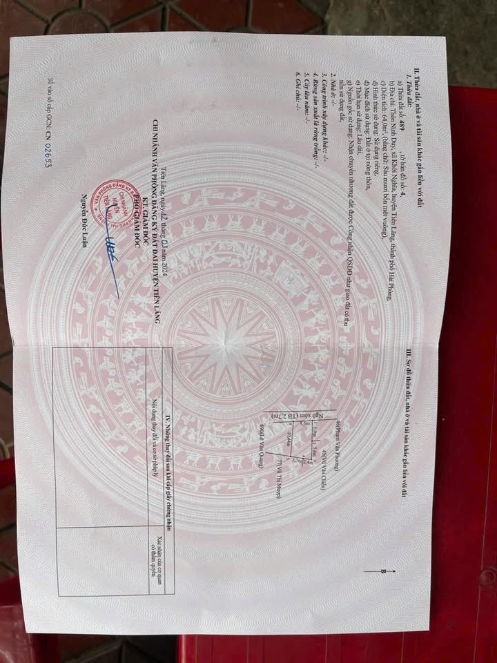 Đất thổ cư thôn Ninh Duy, xã Khởi Nghĩa 64m² - Vị trí đẹp, tiềm năng sinh lời!