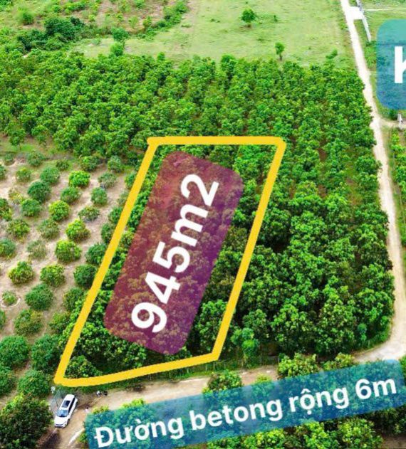 Đất vườn Suối Cát Cam Lâm 945m² giá 879 triệu - Mặt tiền đường bê tông ô tô vào tận nơi!