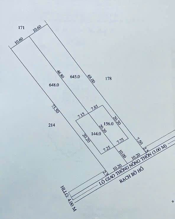 Đất nền An Bình Cần Thơ 1593m² giá 3.8 tỷ - Gần khu du lịch Rạch Sao!