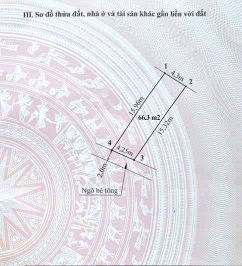 Đất nở hậu 66,3m² tại Phường Thiên Hương, Thủy Nguyên - Giá chỉ 1,05 tỷ!