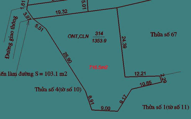 Đất thổ cư Thạch Đài 700m² giá 1.9 tỷ - Cơ hội đầu tư tuyệt vời!
