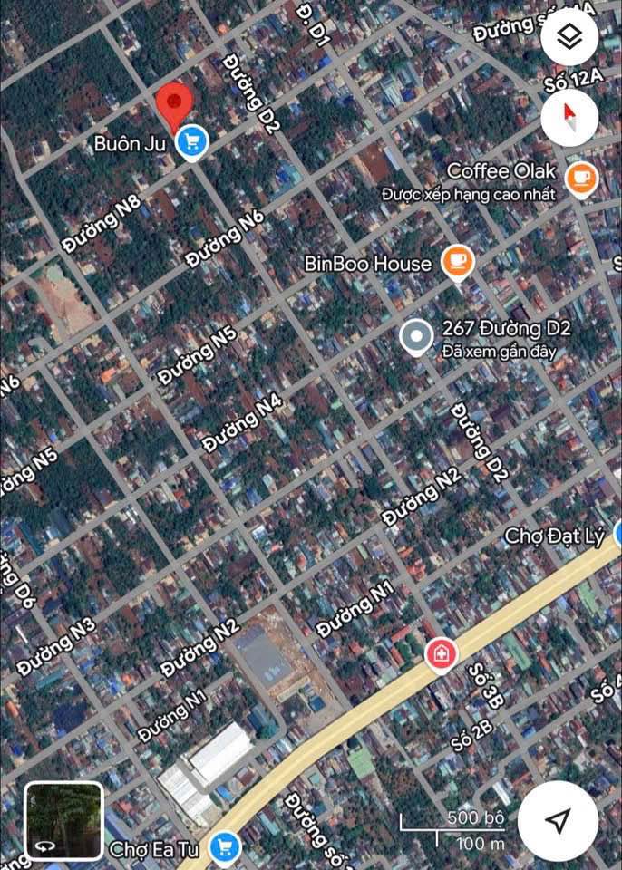 Đất mặt tiền đường D3 ETu Buôn Ma Thuột 125m² giá 1.385 tỷ - Cơ hội đầu tư hấp dẫn!