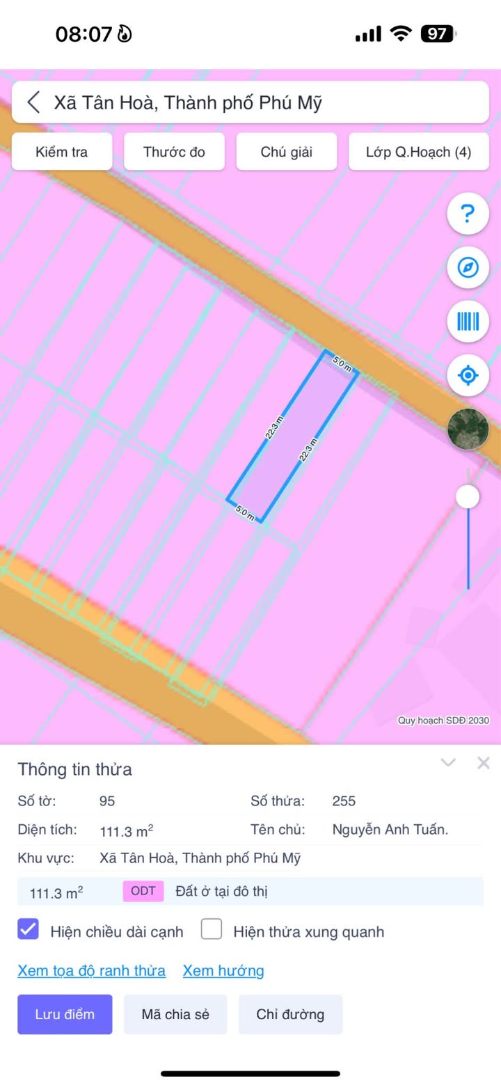 Đất nền Tân Hòa, Phú Mỹ 115m² giá chỉ 12xx triệu - Đất sạch, quy hoạch rõ ràng!