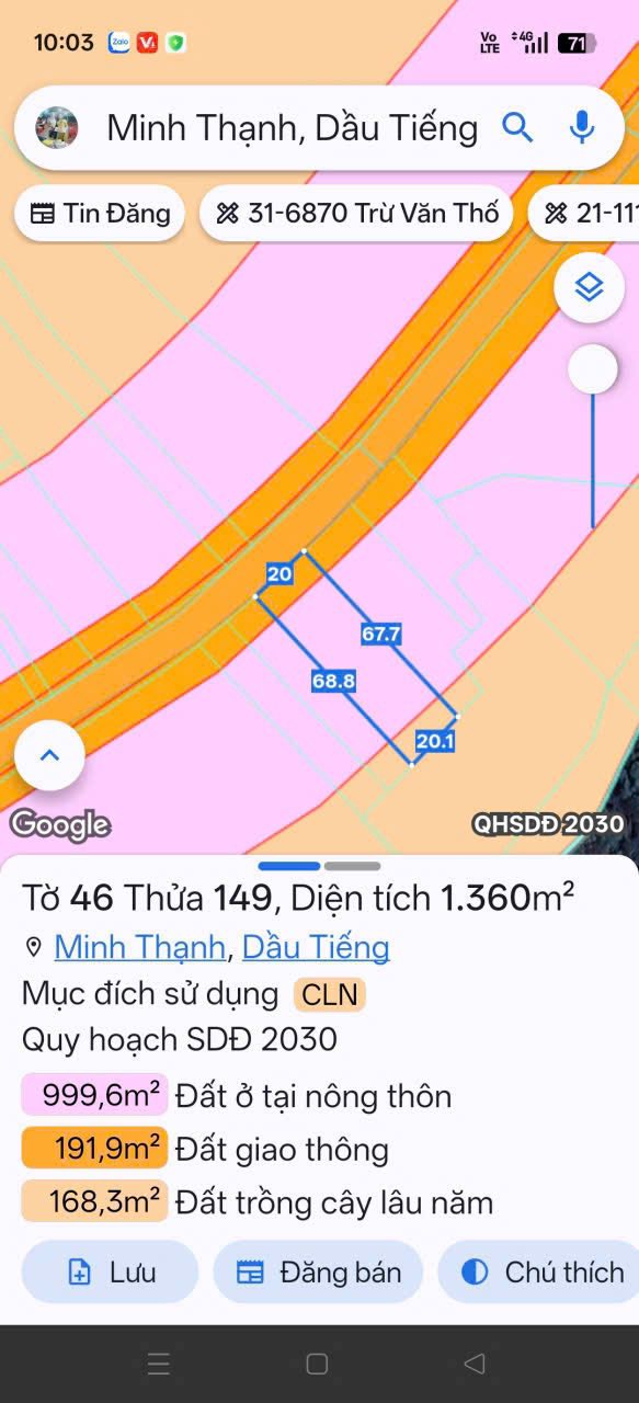 Đất nền Dầu Tiếng 1360m² giá 1.8 tỷ - Cơ hội đầu tư hiếm có!