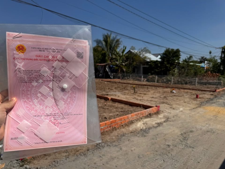 Đất nền Hòa Hưng, Trảng Bàng - 100m² chỉ 930 triệu - Sổ hồng riêng, xây dựng ngay!