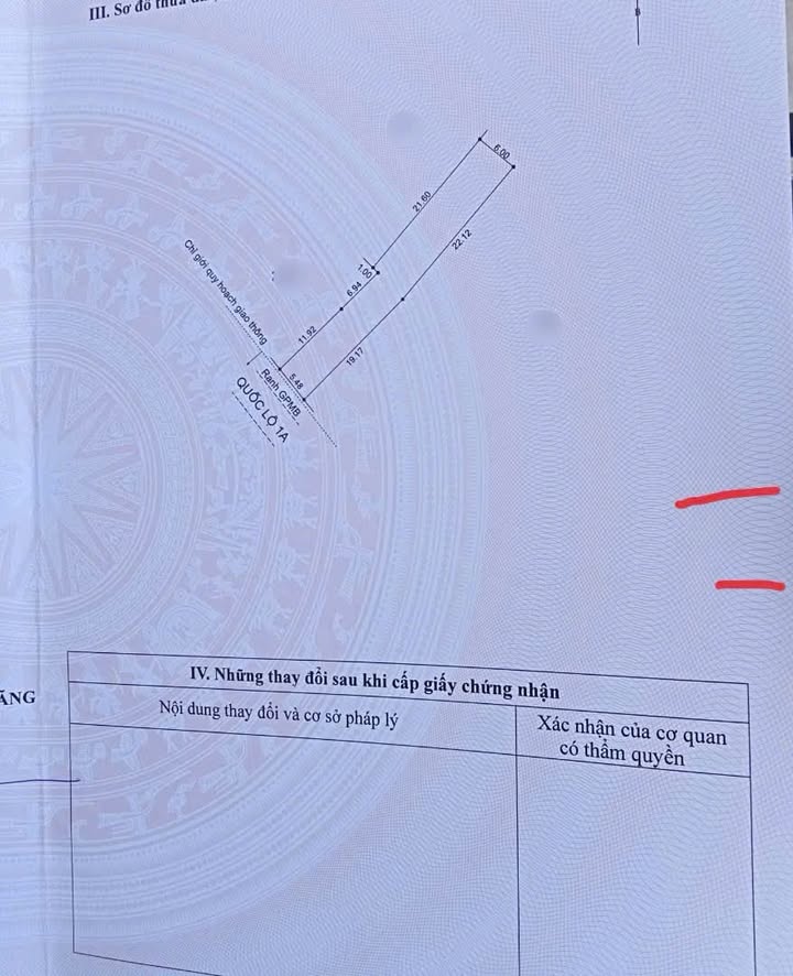 Đất nền mặt tiền Quốc Lộ 1A, xã An Ninh, 230m² - Cơ hội đầu tư hấp dẫn!