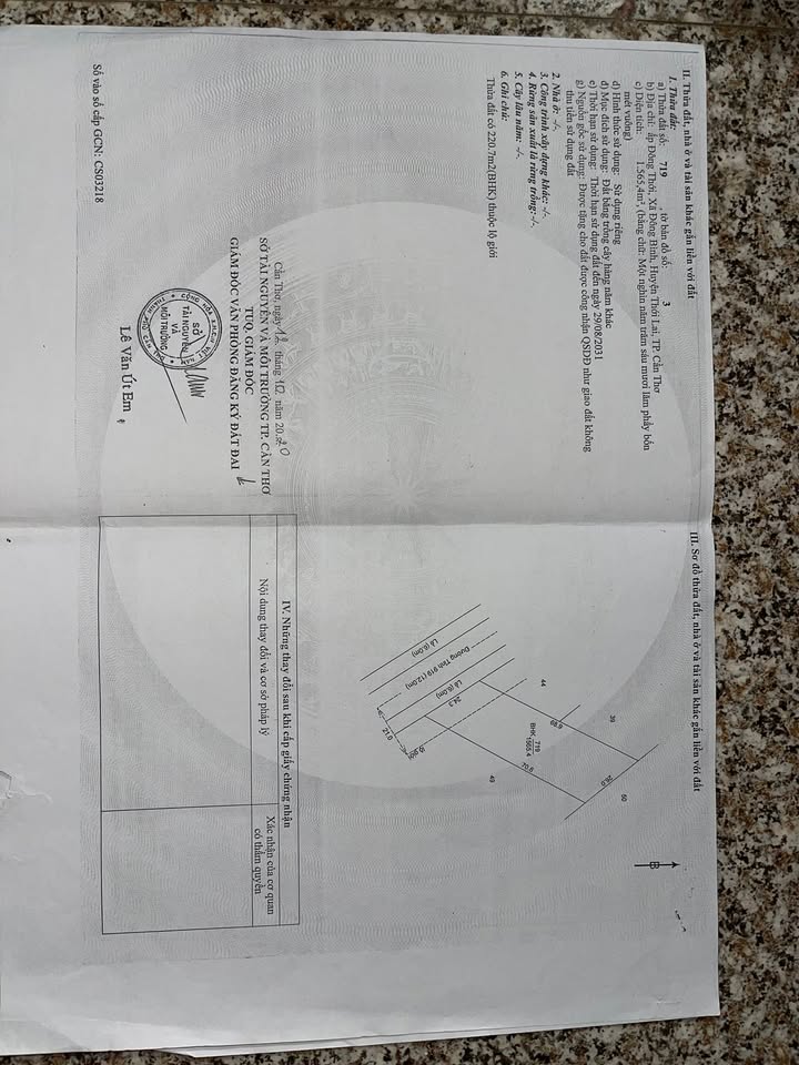 Đất mặt tiền đường Bốn Tổng - Một Ngàn 1565m² giá 2.661 tỷ - Sổ Đỏ chính chủ!