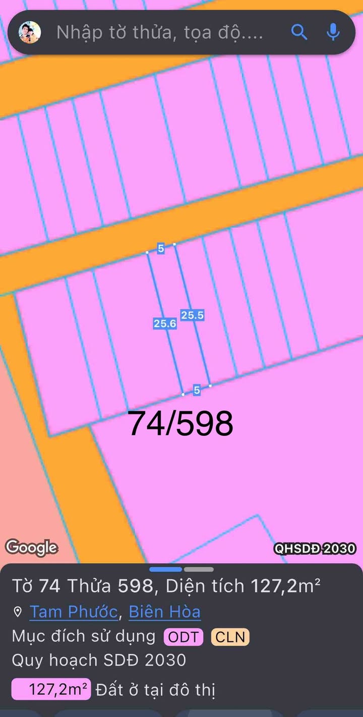 Đất nền Tam Phước Biên Hòa 127m² giá 1.3 tỷ - Sổ đỏ chính chủ