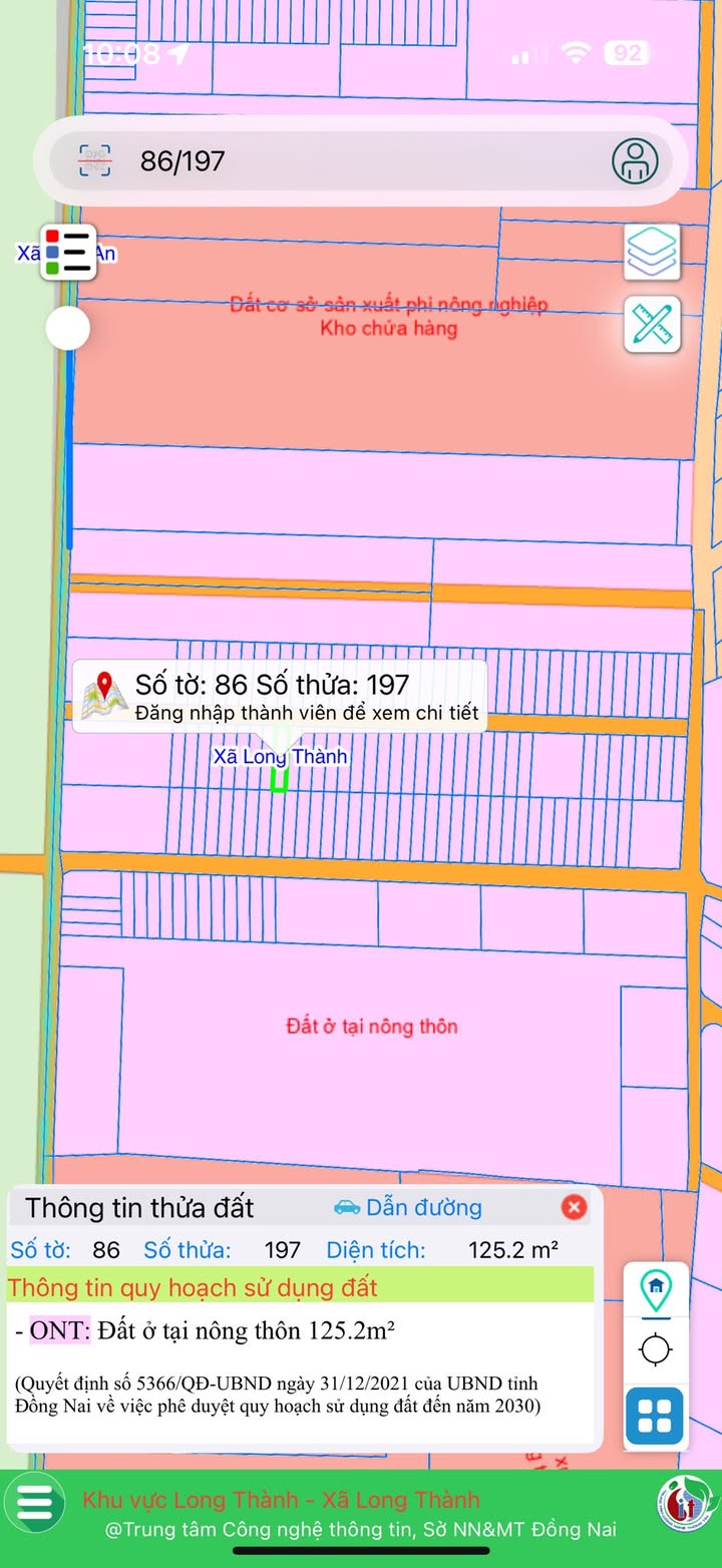 Đất thổ cư ấp Thanh Bình, Lộc An, Long Thành 125m² - Giá chỉ 1.2 tỷ, bớt lộc cho khách thiện chí!