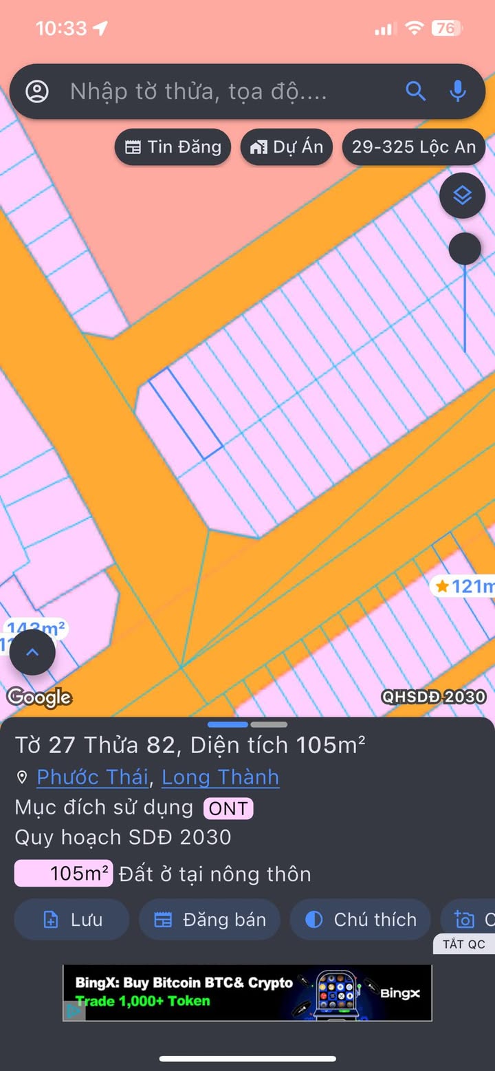 Đất nền Phước Thái 105m² giá 1 tỷ - Sổ hồng chính chủ, đầu tư sinh lời!