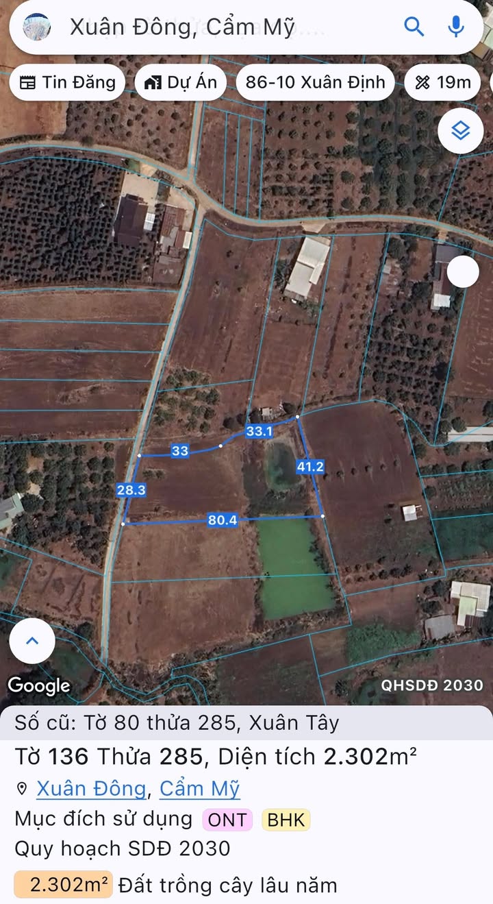 Đất nền ấp 8, xã Xuân Tây, 800m² giá 1.9 tỷ - Đầu tư sinh lời ngay!