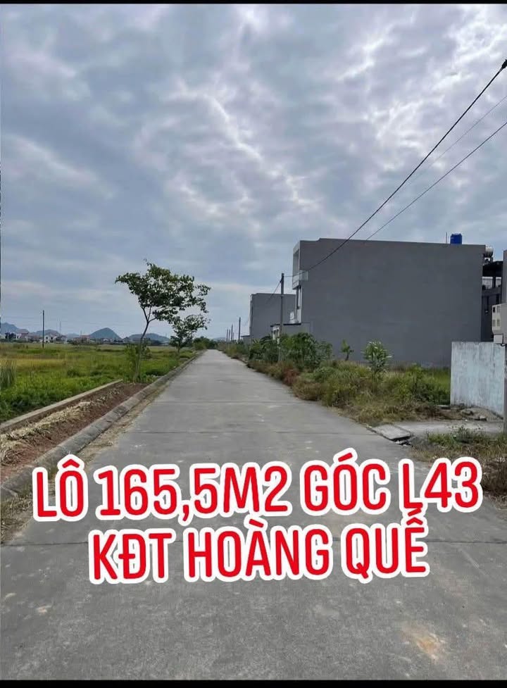 Đất nền Lô góc Hoàng Quế 165m² giá 2.7 tỷ - Cơ hội vàng cho đầu tư!