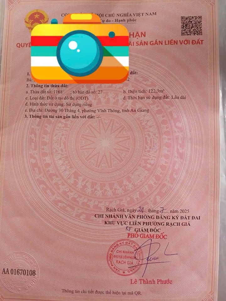 Đất mặt tiền đường 30/4, Vĩnh Thông, Rạch Giá 107m² giá 1.22 tỷ - Đầu tư sinh lời ngay!