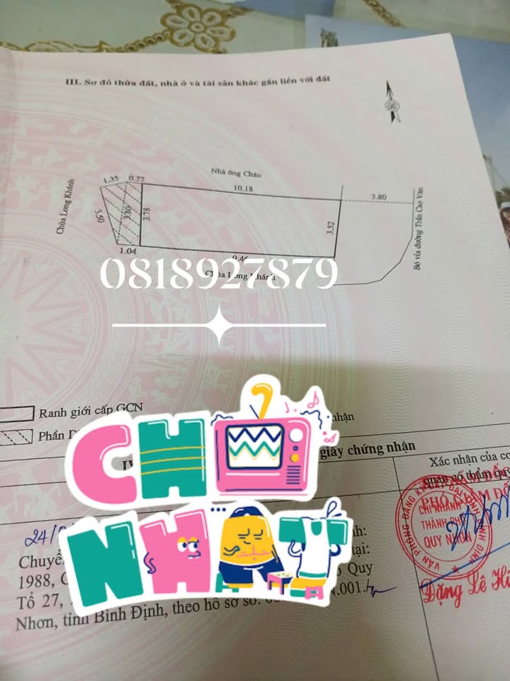 Nhà mặt tiền Trần Cao Vân, Quy Nhơn 36m² giá 4 tỷ - Tiềm năng kinh doanh lớn!