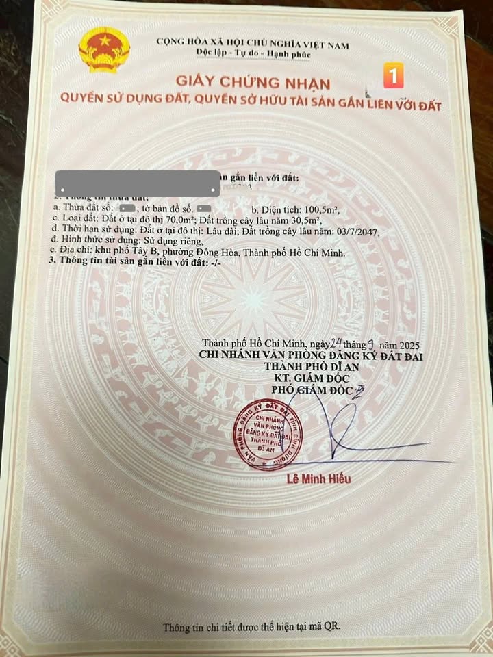 Đất nền mặt tiền đường Cây Da Xề, Dĩ An, 100m² giá 4.55 tỷ - Đầu tư sinh lời ngay!