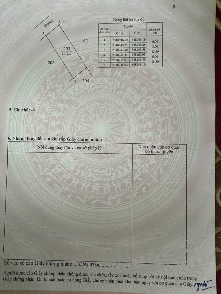 Đất nền 111,5m² tại Thôn Lại Trạch, Yên Phú, Hưng Yên - Giá chỉ 30 triệu/m²!