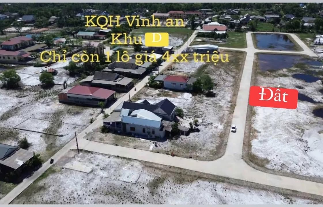 Đất nền Vinh An Phú Vang 166.5m² giá 400 triệu - Cơ hội đầu tư tuyệt vời!