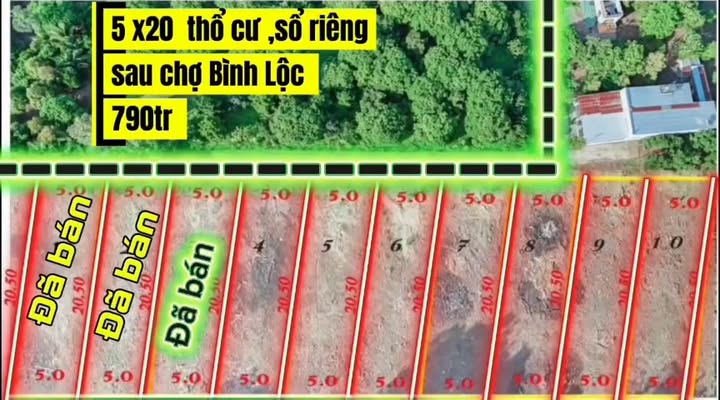 Đất nền 102.5m² tại Bình Lộc, Long Khánh - Giá chỉ 790 triệu, sổ đỏ chính chủ!