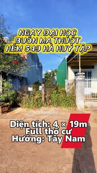 Nhà riêng Hẻm 549 Hà Huy Tập, Buôn Ma Thuột 76m² giá 2.39 tỷ - Đầu tư sinh lời ngay!