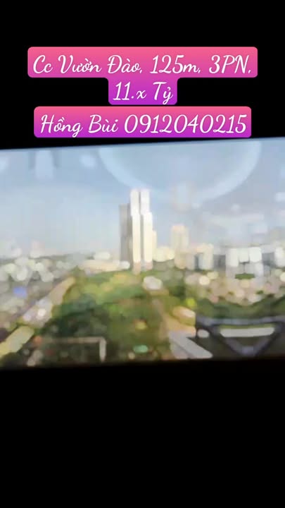 Chung cư Vườn Đào Lạc Long Quân 125m² giá 11 tỷ - Yên tĩnh, tiện ích đỉnh cao!