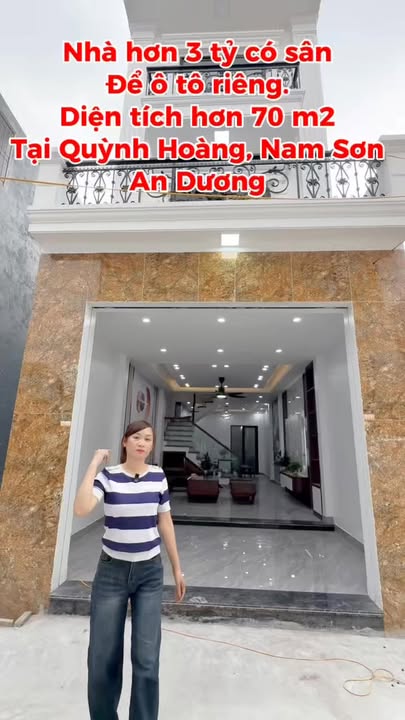Nhà độc lập 3 tầng tại Nam Sơn, An Dương, 70m² chỉ 3,2 tỷ - Sân cổng để ô tô riêng!