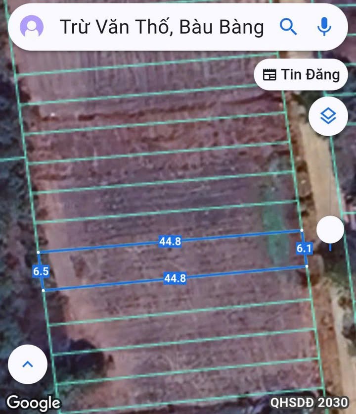 Đất nền Bàu Bàng 270m² giá chỉ 1 tỷ - Đầu tư sinh lời ngay!