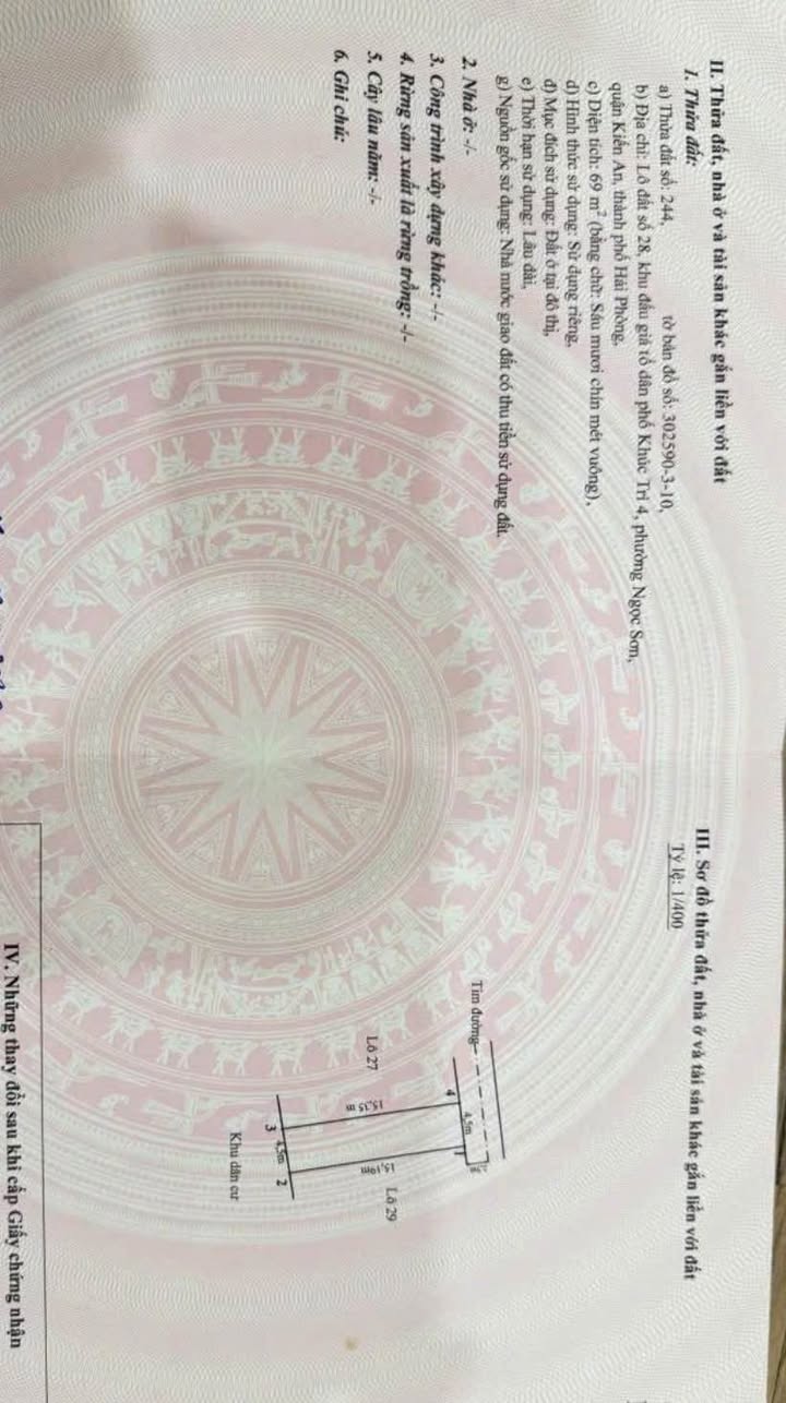 Đất đấu giá Khúc Trì, Phù Liễn, 69m² giá chỉ 2.9 tỷ - Sổ đỏ chính chủ!