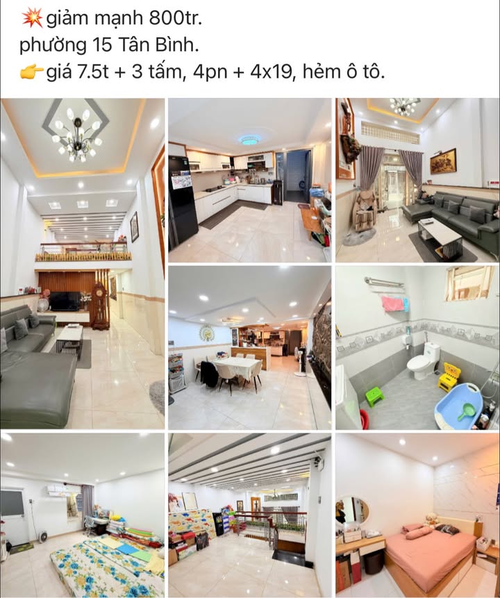 Nhà ở Tân Bình 76m² giá 7.5 tỷ - Chính chủ xây dựng tâm huyết!