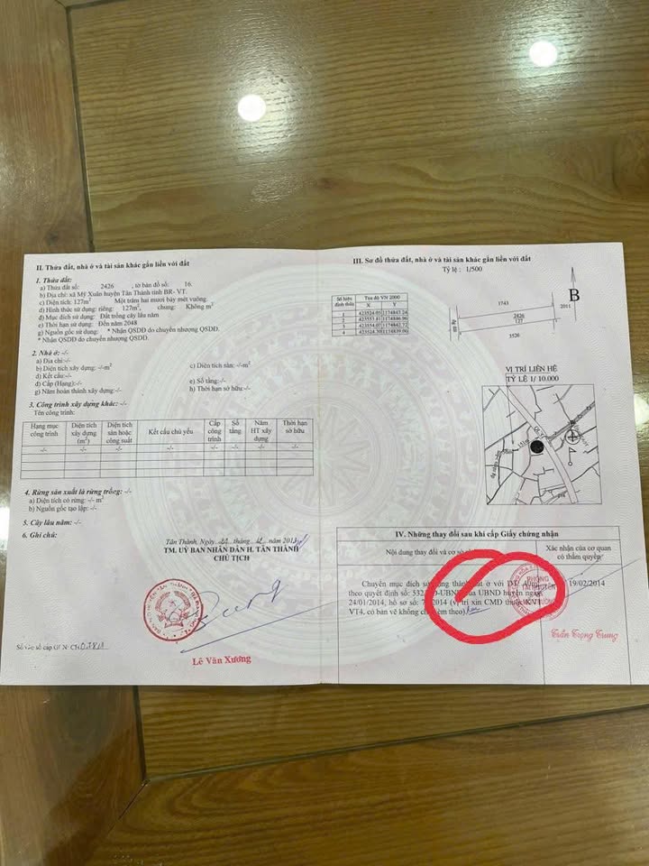 Đất nền chính chủ tại Mỹ Xuân, Phú Mỹ 126m² giá 1.3 tỷ - Đầu tư sinh lời ngay!