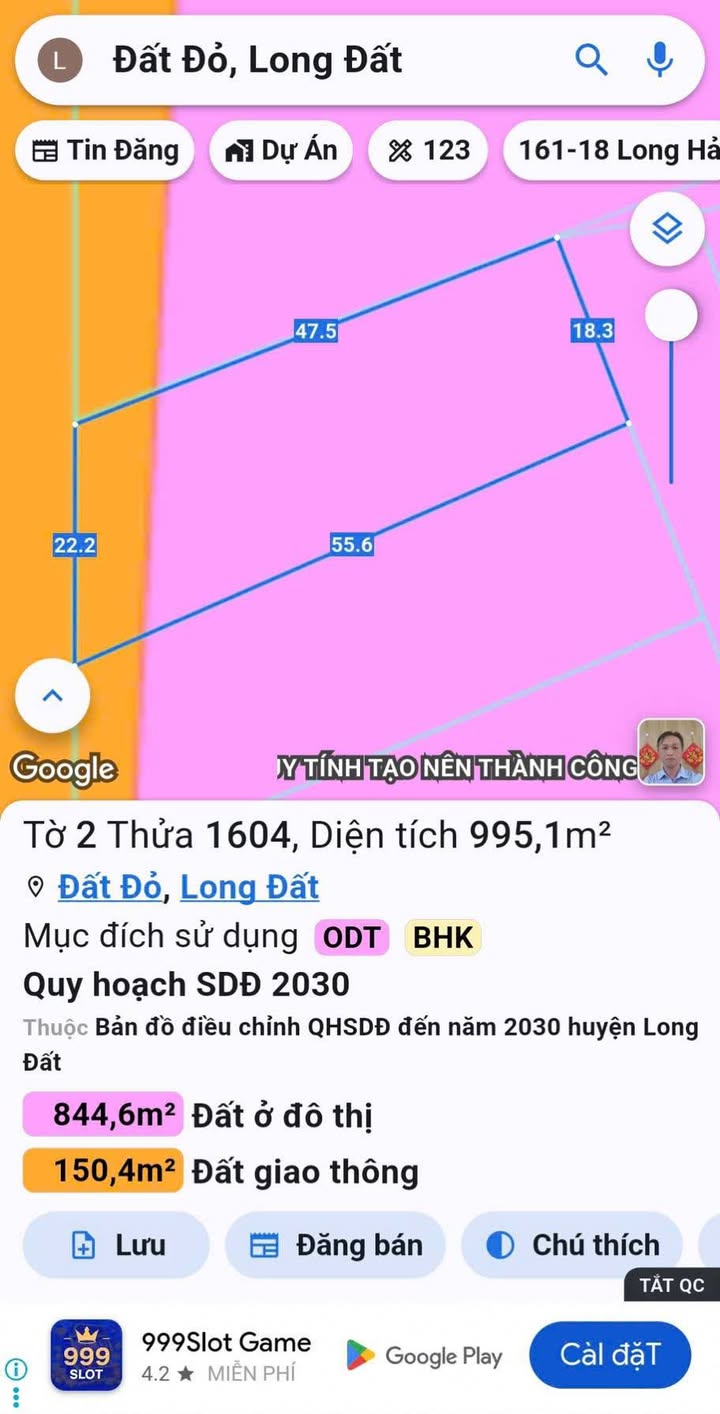 Đất nền Đất Đỏ 1000m² giá 6 tỷ - Cơ hội đầu tư sinh lời!