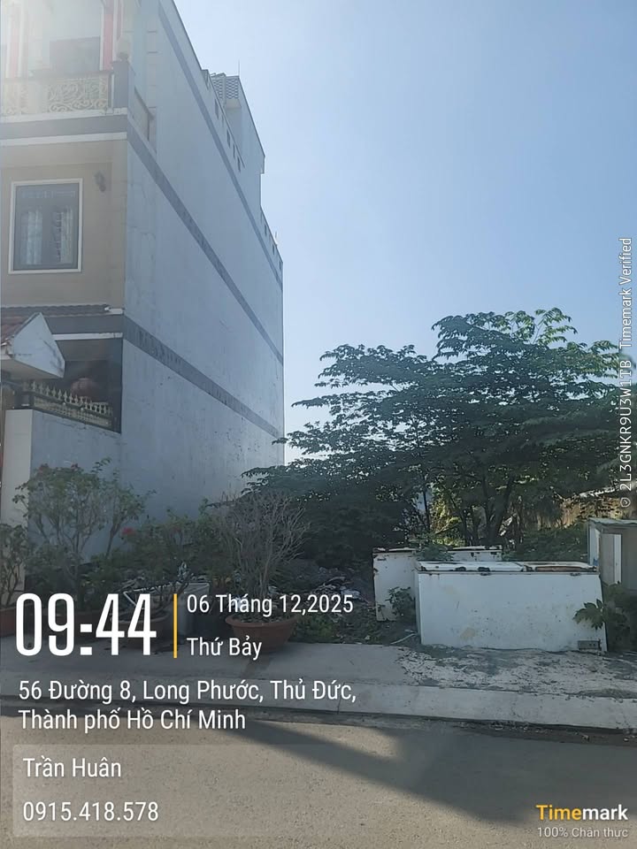 Đất nền mặt tiền đường 8, Long Phước, Quận 9 - Kinh doanh sầm uất giá chỉ 10.44 tỷ!