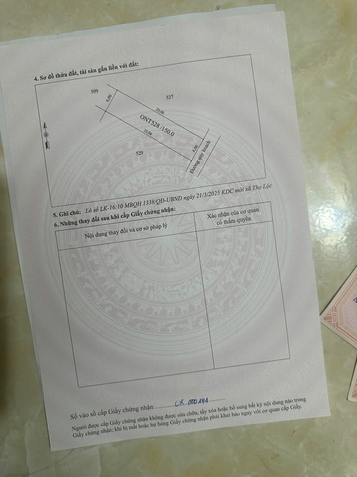 Đất nền Thọ Lộc, Thọ Xuân 150m² - Chính chủ bán gấp, giá thỏa thuận!