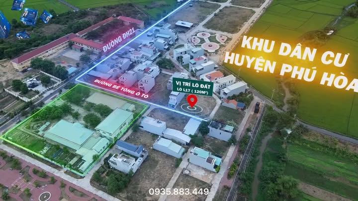 Đất nền Phú Hòa Phú Yên 120m² giá 1.7 tỷ - Cơ hội đầu tư hấp dẫn!