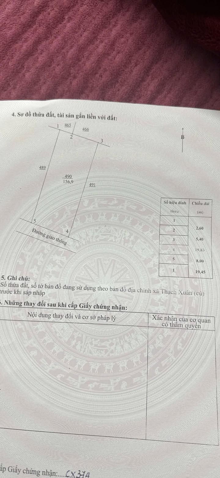 Đất thổ cư Thạch Xuân 157m² giá 600 triệu - Đầu tư sinh lời ngay hôm nay!