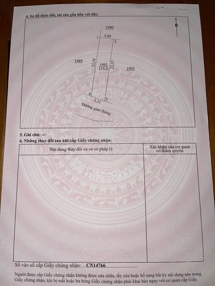 Đất thổ cư 115.2m² giá 1.05 tỷ - Chính chủ bán gấp tại Vạn Xuân
