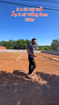 Đất nền ấp 6 Sông Trầu 100m² giá 739 triệu - Sổ đỏ chính chủ, dân cư đông đúc!