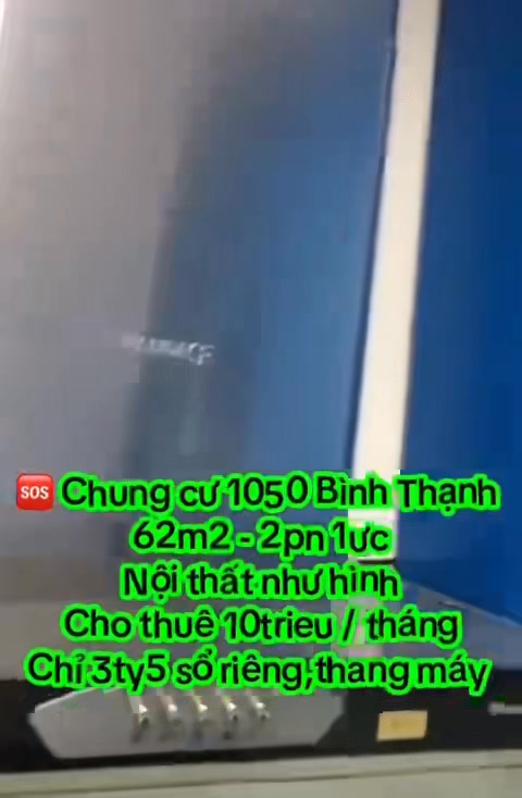 Căn hộ Chung cư 1050 Chu Văn An, Bình Thạnh 62m² giá 3.5 tỷ - Sổ hồng sẵn, vay tối đa!