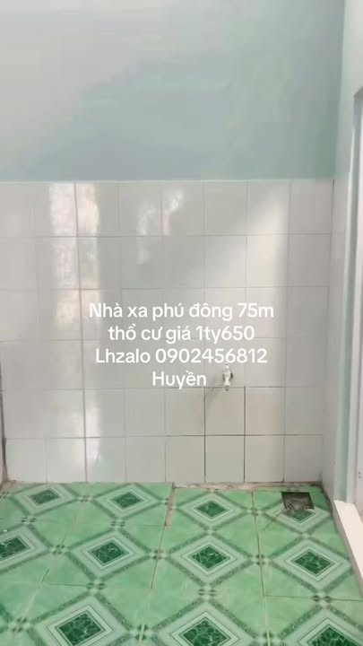 Nhà riêng xã Phú Đông 75m² giá 1.65 tỷ - Cách đường Hùng Vương chỉ 70m!
