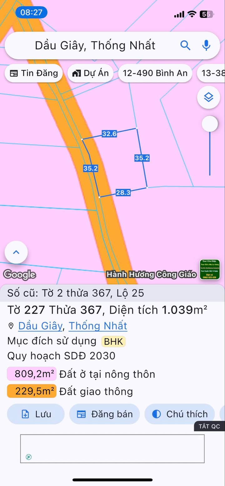 Đất nền Lộ 25, Thống Nhất, 35m² giá 2.5 tỷ - Cơ hội đầu tư sinh lời!