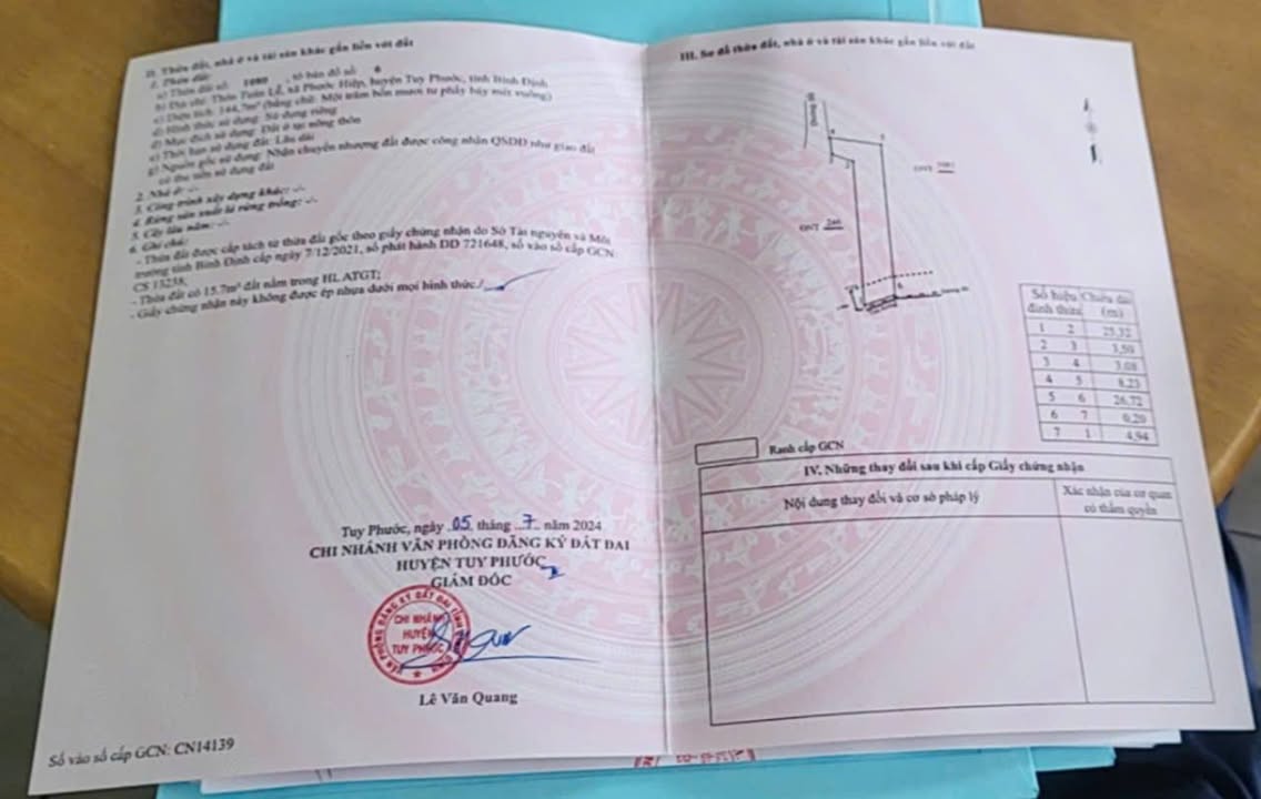 Đất thổ cư xã Phước Hiệp 154m² giá 300 triệu - Cơ hội đầu tư tuyệt vời!