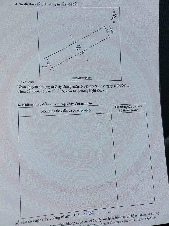 Đất ở Nghi Đức, Vinh 96m² giá 2.3 tỷ - Hướng Đông Bắc, sổ đỏ chính chủ!