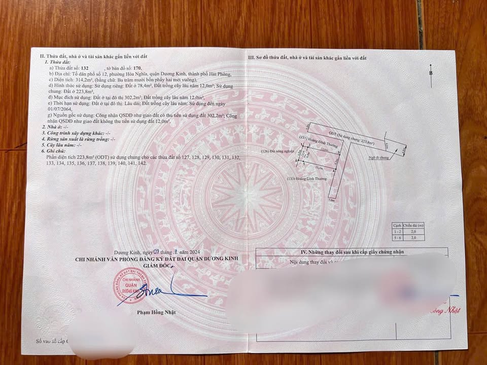 Lô đất chính chủ 90m² tại Tdp số 12, Hoà Nghĩa, Dương Kinh, Hải Phòng - Chỉ 900 triệu!